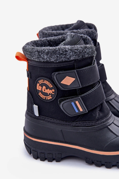 Śniegowce Dziecięce Na Rzepy Lee Cooper LCJ-24-44-2865K Czarne