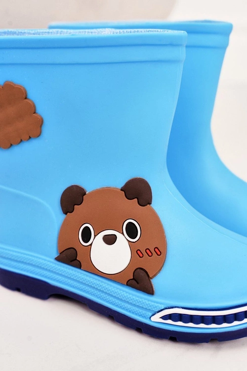 Dziecięce Kalosze Z Misiem Jasnoniebieskie