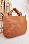 Damska Pleciona Torebka Shopper NOBO NBAG-K1320 Brązowa