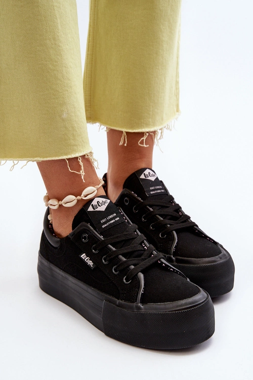 Trampki Damskie Na Platformie Lee Cooper LCW-24-31-2180 Czarne