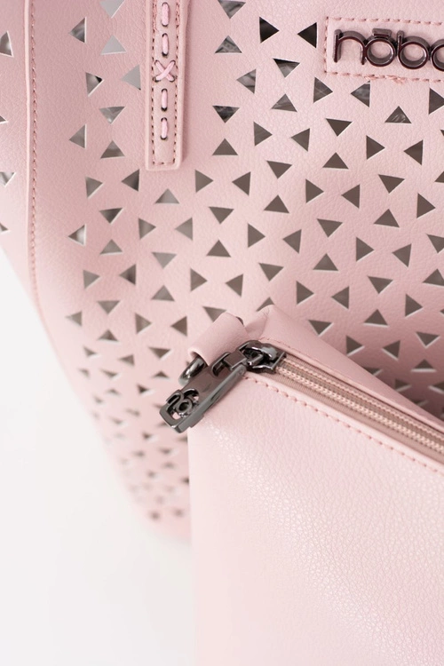 Damska Duża Różowa Torebka Nobo Shopper