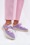 Niskie Buty Sportowe Damskie Fioletowe Zelevelis