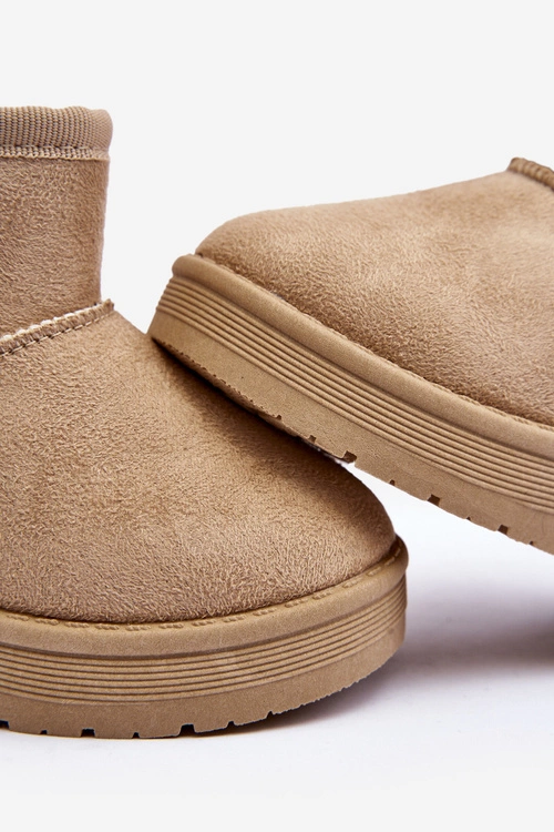 Dziecięce Śniegowce Ocieplane Na Suwak Beżowe Big Star MM374098