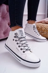 Trampki Damskie Big Star Wysokie Białe Ocieplane EE274411