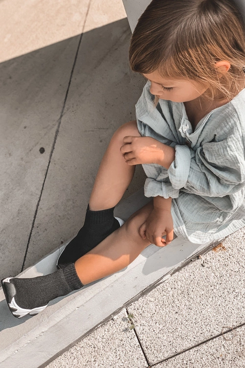 Dziecięce Młodzieżowe Obuwie Sportowe Czarne Callobe