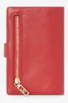 Damski Portfel Ze Skóry Naturalnej Nobo NPUR-LR0010-C005 Czerwony