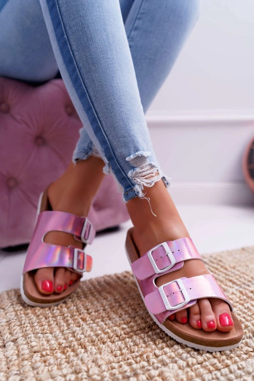 Damskie Klapki Fioletowe Big Star DD274136