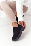 Damskie Sportowe Buty Slip-on Czarne Yoga Class