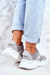 Damskie Sportowe Buty Sneakersy Big Star GG274211 Szare