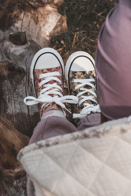 Dziecięce Wysokie Trampki Na Suwak Różowo-Żółte Filemon