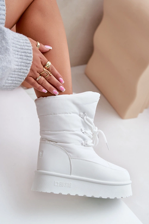 Śniegowce Na Platformie Na Zamek Big Star OO274886 Białe