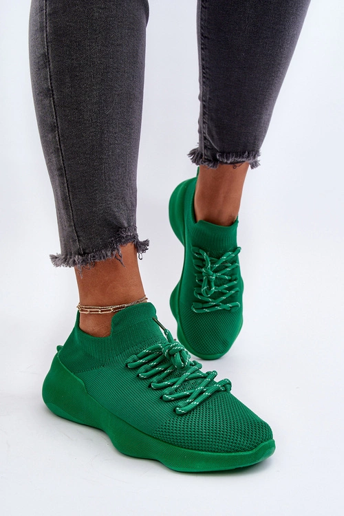 Wsuwane Buty Sportowe Damskie Zielone Juhitha