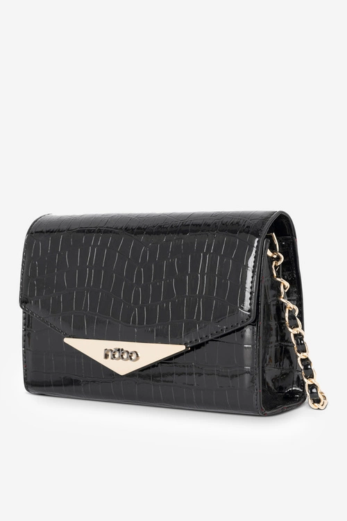 Mała Torebka Wizytowa Zwierzęcy Wzór NOBO NBAG-R3040-C020 Czarna