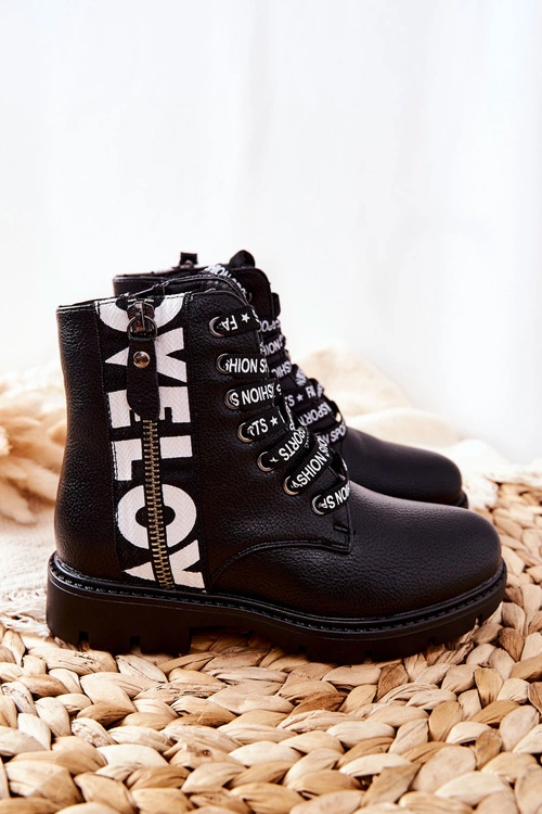 Dziecięce Botki Workery Czarne Pomeroy