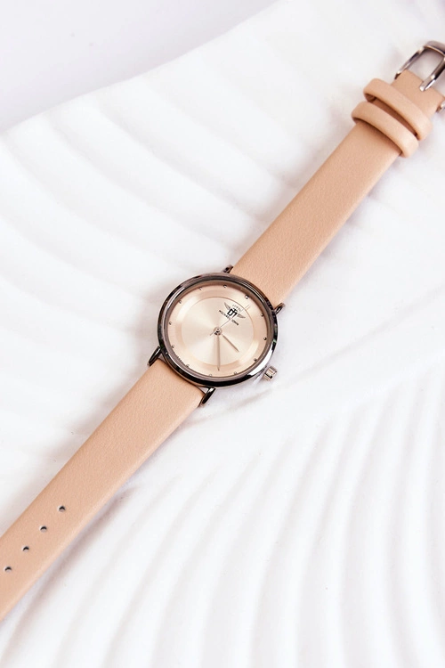 Damski Zegarek Michael John Paule Srebrno-Beżowy