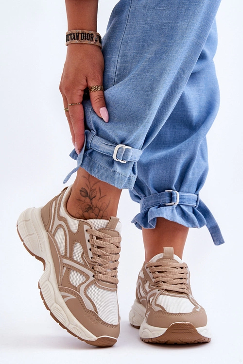 Damskie Buty Sportowe Beżowe Contiro