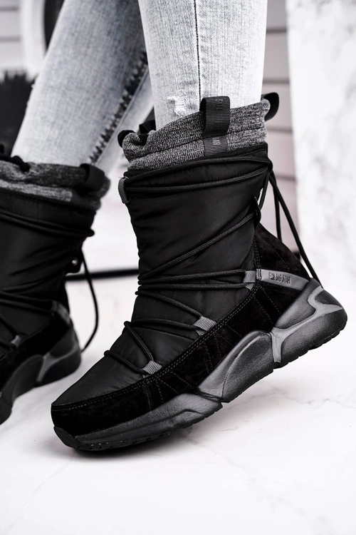 Damskie Śniegowce Big Star Czarne GG274628