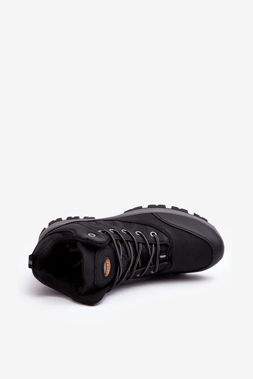 Męskie Klasyczne Buty Trekkingowe Czarne Gometti