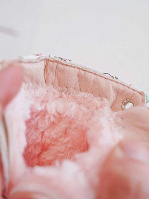 Ocieplane Botki Dziecięce Na Suwak Różowe Dolida