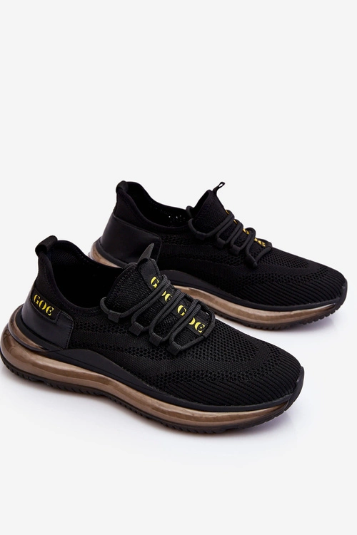 Wsuwane Męskie Buty Sportowe GOE LL1N4024 Czarne