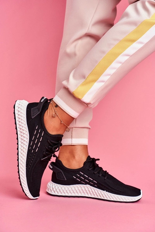 Sportowe Damskie Buty Lekkie Czarne Mersea