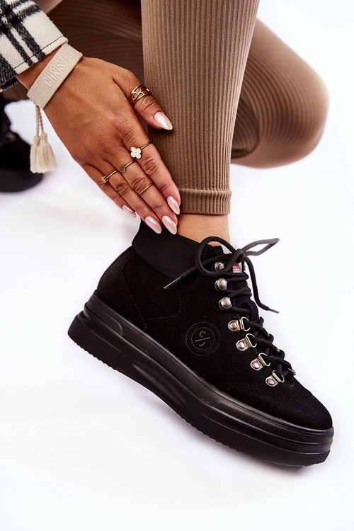 Botki Trapery Cross Jeans KK2R4074C Czarne