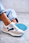 Damskie Sneakersy Sportowe Big Star KK274097 Biało-Różowe