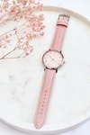 Damski Analogowy Zegarek Na Pasku ERNEST Różowy