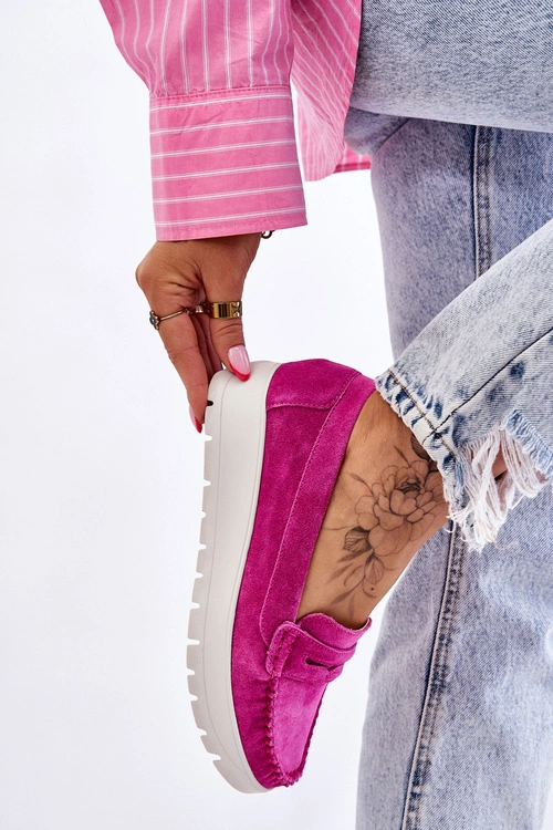 Zamszowe Mokasyny Na Platformie Fuksja Lemar Milana