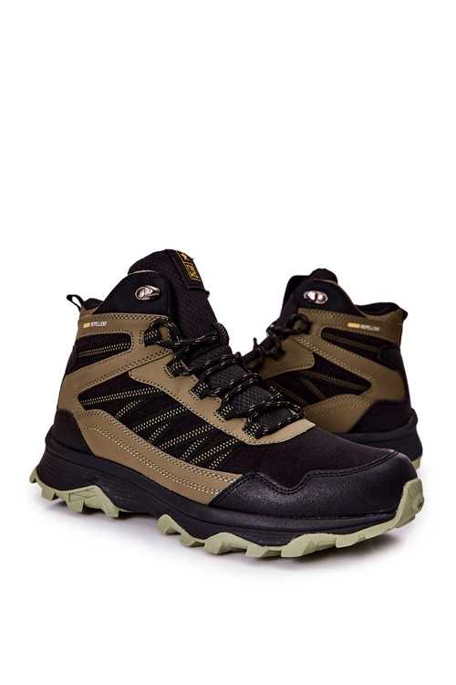 Wysokie Buty Sportowe Wiązane Khaki Deepmark