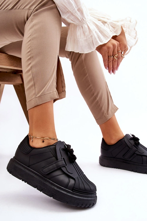 Damskie Modne Sportowe Buty Czarne Genesis