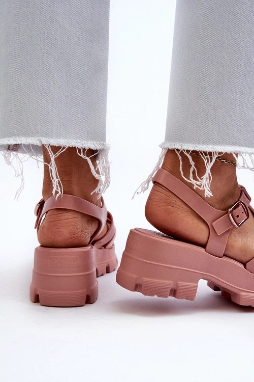 Pachnące Sandały Damskie ZAXY NN285038 Brudny Róż