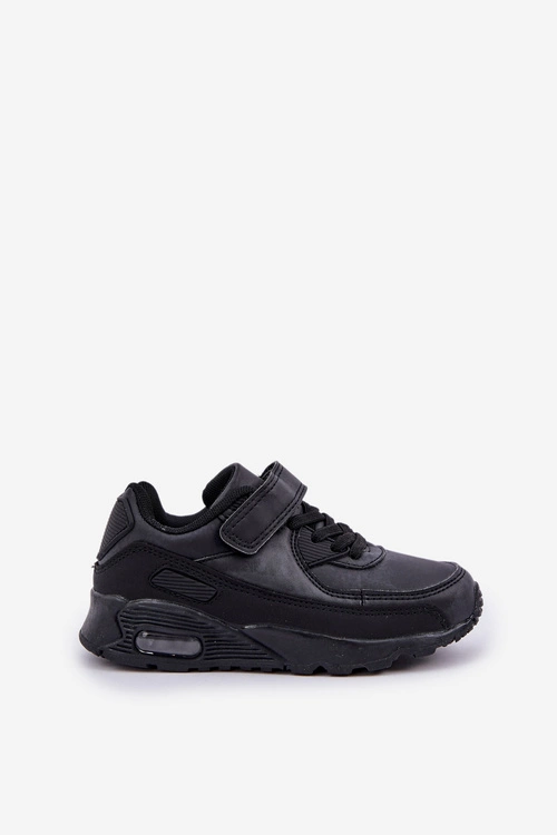 Sneakersy Dziecięce Na Rzep Czarne Krissandra