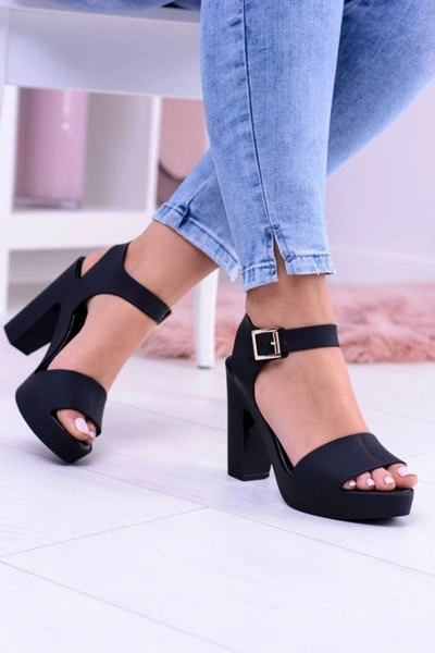 Damskie Gumowe Sandały Na Słupku Meliski Viene