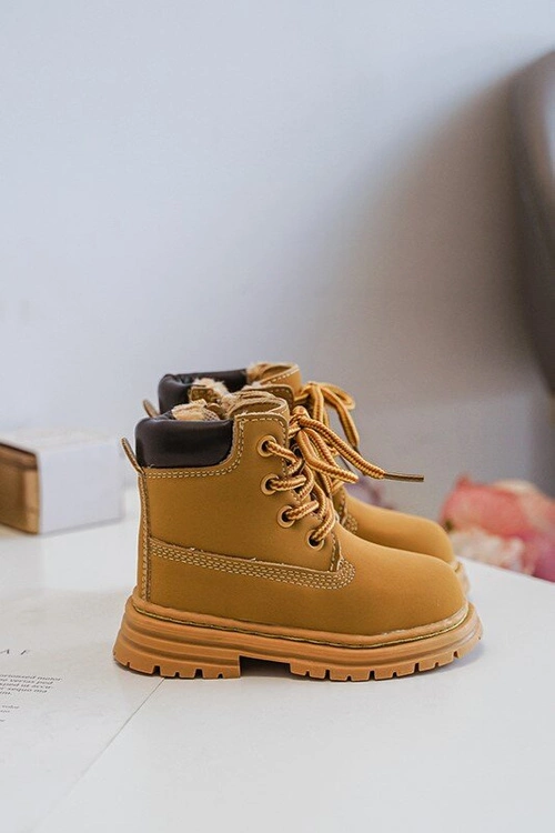 Dziecięce Botki Trapery Na Suwak Camel Bansi