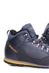 Granatowe Męskie Buty Trekkingowe Ocieplane Polarem Reflex