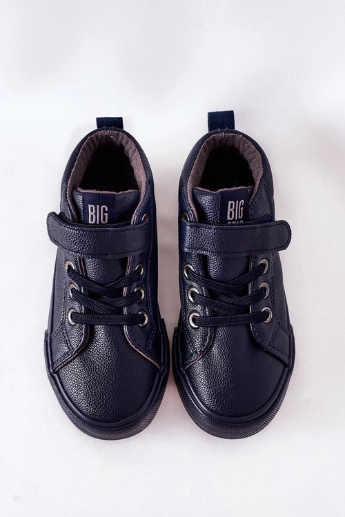 Dziecięce Wysokie Tenisówki Big Star EE374003 Granatowe