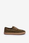 Espadryle Męskie Sznurowane Big Star NN174055 Khaki