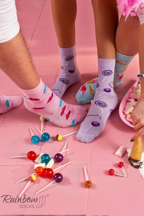 Skarpetki Rainbow Socks Słodycze W Pudełku 3 Pary