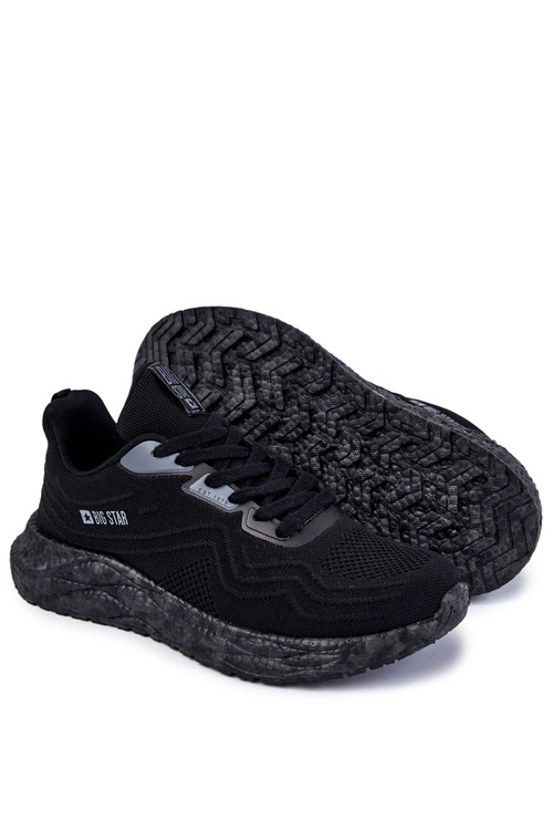 Lekkie Męskie Buty Sportowe Big Star KK174018 Czarne
