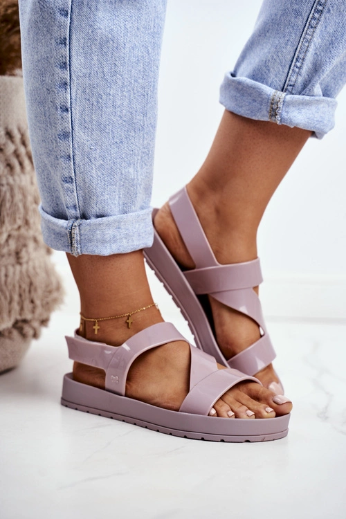 Damskie Sandały Pachnące Gumowe ZAXY Beżowe DD285066