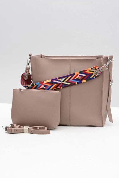 Damska Duża Torba Pudrowy Róż