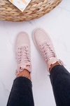 Sneakersy Damskie Trampki Różowe Big Star EE274658