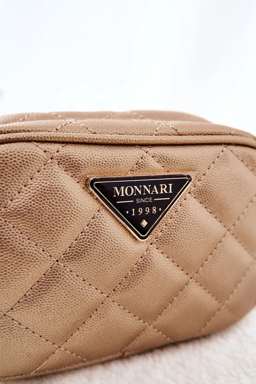 Mała Kosmetyczka Pikowana Monnari CSM0050-023 Złota