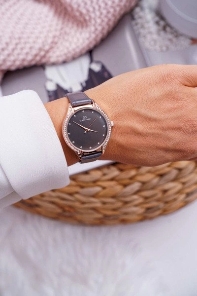 Damski Zegarek Giorgio & Dario z Cyrkoniami Szary Prime