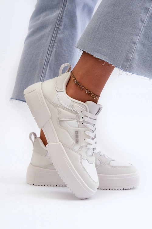 Sneakersy Damskie Big Star NN274357 Memory Foam System Białe