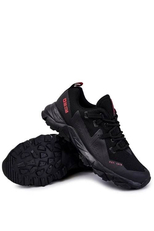 Męskie Buty Sportowe Memory Foam Big Star KK174109 Czarne