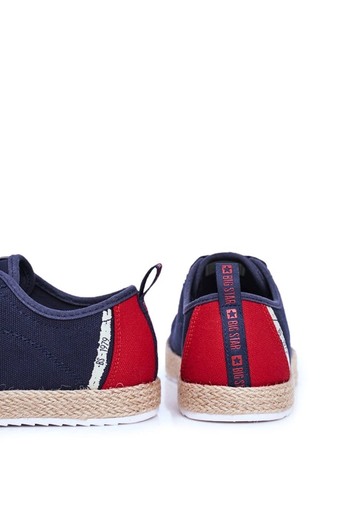 Trampki Męskie Big Star Espadryle Granatowe FF174154