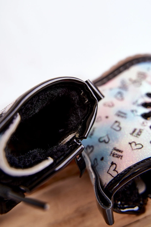 Dziecięce Botki Brokatowe We Wzory Wielokolorowe Reggie