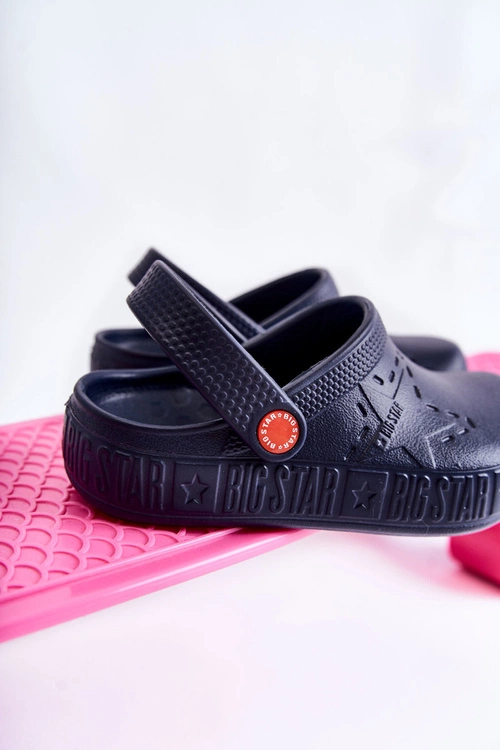 Dziecięce Lekkie Klapki Kroksy Big Star II375002 Granatowe